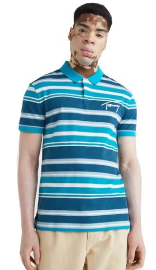 Tommy Hilfiger Pánské polo triko Regular Fit DM0DM14103CWJ M