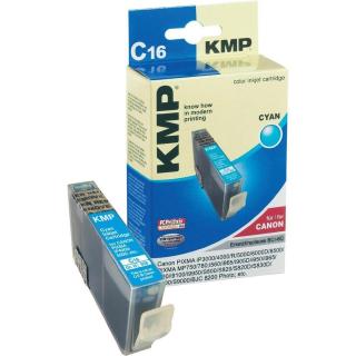 Toner inject KMP C16 = CANON BCI-6C cyanová