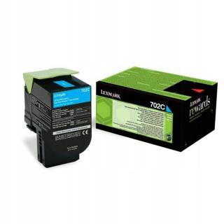 Toner Lexmark 702C R Tyrkysový