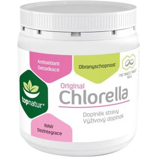 Topnatur Chlorella tablety pro podporu zažívání 750 ml