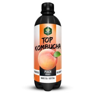 TOPNATUR Top kombucha bílý čaj & broskev 500 ml