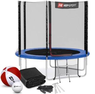 Trampolína Hop-Sport 8ft  modrá s vnější ochrannou sítí