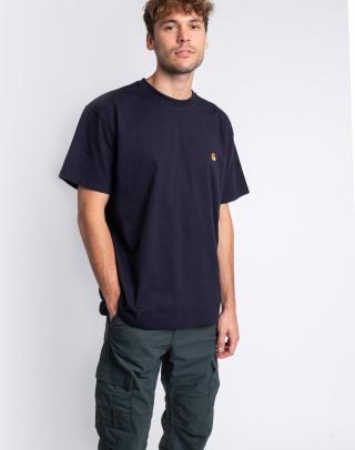 Tričko Carhartt WIP S/S Chase T-Shirt Dark Navy/Gold