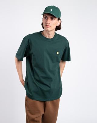 Tričko Carhartt WIP S/S Chase T-Shirt Discovery Green / Gold