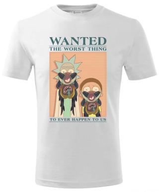 Tričko Rick and Morty - Wanted