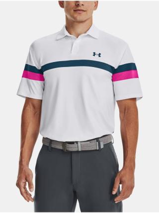 Tričko Under Armour UA T2G Color Block Polo-WHT