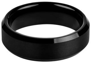 Troli Černý ocelový prsten 62 mm