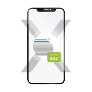 Tvrzené sklo pro mobilní telefon Ochranné tvrzené sklo Fixed Full-cover pro Motorola Moto G73 5G, lepení přes celý displej, černé