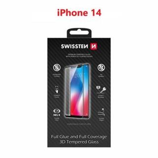 Tvrzené sklo Swissten Ultra Durable 3D Full Glue Glass pro Apple iPhone 14, černá