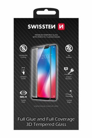 Tvrzené sklo Swissten Ultra Durable 3D Full Glue pro Xiaomi Redmi Note 8T, black