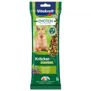 Tyčinky Vitakraft Emotion kracker králík herbal 2ks