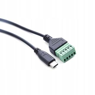 Typ C Usb samec na 5 čepů závitem konektor s