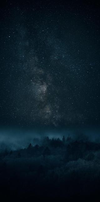 Umělecká fotografie Astrophotography picture of Bielsa landscape with milky way on the night sky., Javier Pardina,