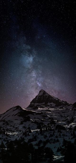 Umělecká fotografie Astrophotography picture of Pierre-stMartin landscape  with milky way on the night sky., Javier Pardina,