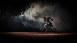 Umělecká fotografie Athlete running, simonkr,