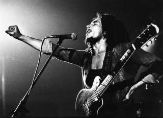 Umělecká fotografie Bob Marley,