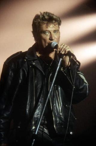 Umělecká fotografie Johnny Hallyday on Stage in 1987,