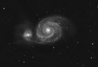 Umělecká fotografie Messier 51 - The Whirlpool Galaxy, NLDServices,