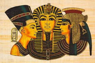 Umělecká fotografie "Nefertiti, Tutankhamun,  and Cleopatra ", ewg3D,