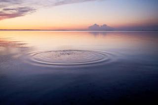 Umělecká fotografie Rings in water of the sea, the_burtons,