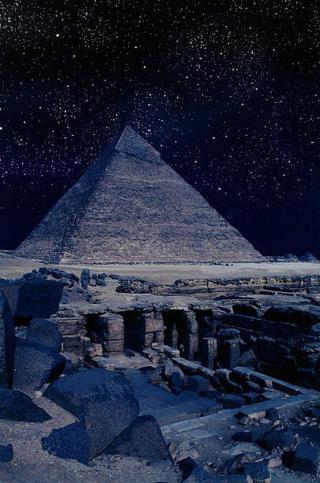 Umělecká fotografie Tombs Near Pyramid of Khafre, Larry Lee Photography,