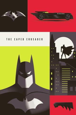 Umělecký tisk Batman - The caped crusader,