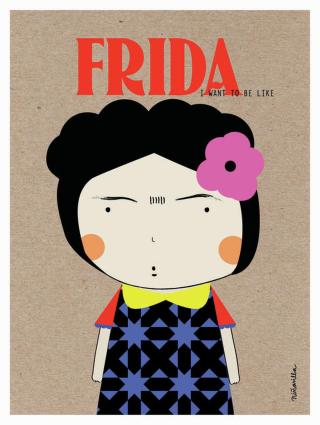 Umělecký tisk Frida, Ninasilla,