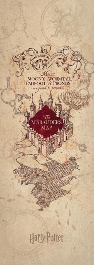 Umělecký tisk Harry Potter - Marauder's Map,