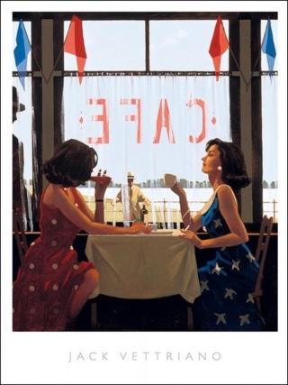 Umělecký tisk Jack Vettriano - Cafe Days,