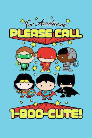 Umělecký tisk Justice League - Cute Assistance,