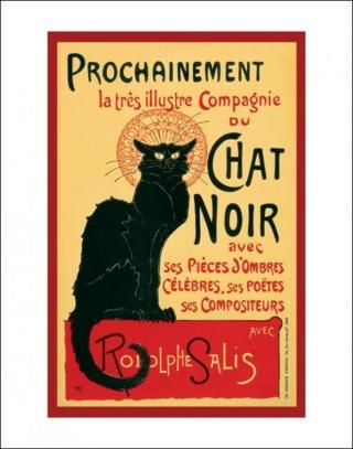 Umělecký tisk Le Chat noir - Steinlein,