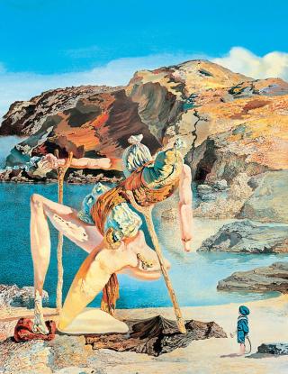 Umělecký tisk Le spectre des sex appeal, Salvador Dalí,