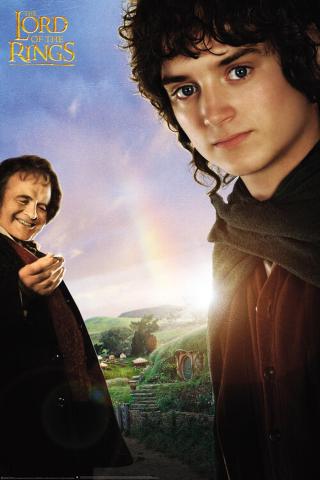 Umělecký tisk Lord of the Rings - Frodo & Bilbo,