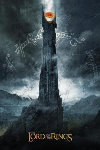Umělecký tisk Pán Prstenů - Sauronova věž,