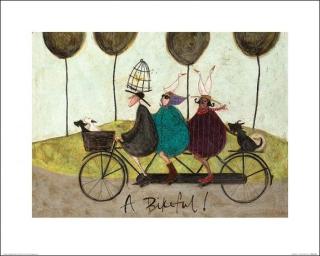 Umělecký tisk Sam Toft - A Bikeful!,