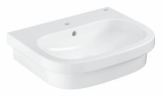 Umyvadlo na desku Grohe Euro Ceramic 60x48 cm alpská bílá otvor pro baterii uprostřed 3933700H