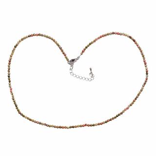 Unakit broušený náhrdelník - délka cca 39 cm