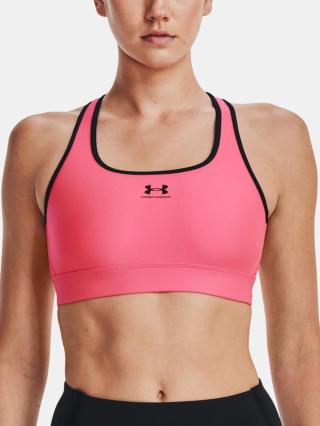 Under Armour HG Armour Mid Padless Sportovní podprsenka Růžová