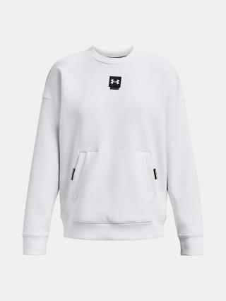 Under Armour Summit Knit Oversize Crew Mikina Bílá