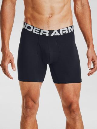 Under Armour UA Charged Cotton 6in Boxerky 3 ks Černá