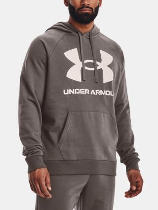 Under Armour UA Rival Fleece Big Logo HD Mikina Hnědá