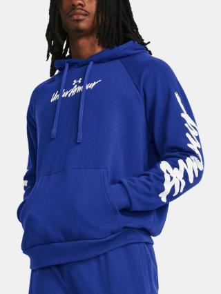 Under Armour UA Rival Fleece Graphic HD Mikina Modrá