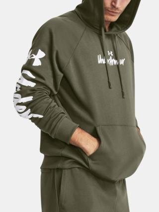 Under Armour UA Rival Fleece Graphic HD Mikina Zelená