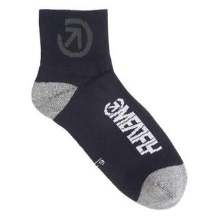 Unisex ponožky meatfly middle černá m