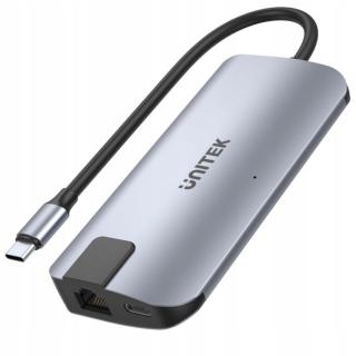 Unitek Usb-c Hub 2x Usb-a Hdmi 4K RJ-45 Pd 100W