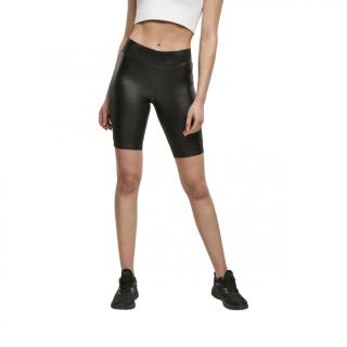 Urban Classics Ladies Imitation Leather Cycle Shorts XS