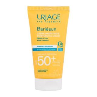 Uriage Bariésun Moisturizing Cream SPF50+ 50 ml opalovací přípravek na obličej unisex na citlivou a podrážděnou pleť; na dehydratovanou pleť