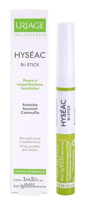 Uriage Tyčinka na kožní nedokonalosti Hyséac Bi-Stick  3 ml/1g