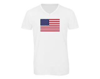 USA Pánské triko s výstřihem do V