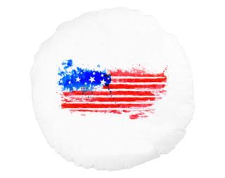 USA water flag Kulatý polštář